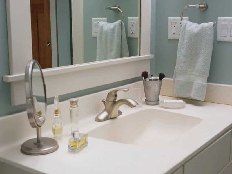 Photo of a clean bathroom sink